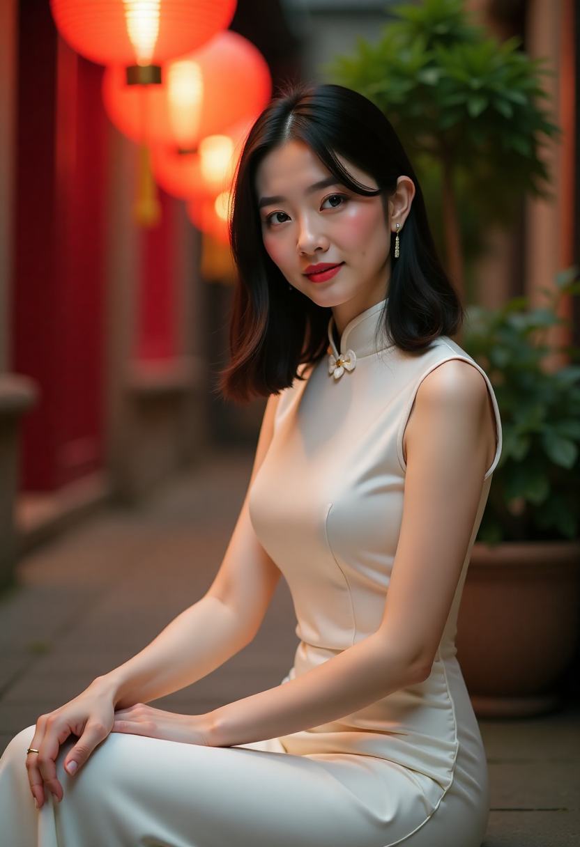 电影拍摄现场搭建临时灯光